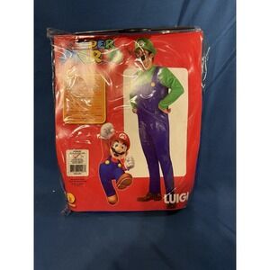 Rubies Super Mario Bros Deluxe Luigi Adult Costume Size Medium Complete NIP